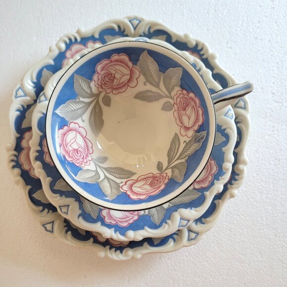 Seltmann Weiden Cup Saucer Plate Set 1924-1946 Mark - Picture 12 of 15